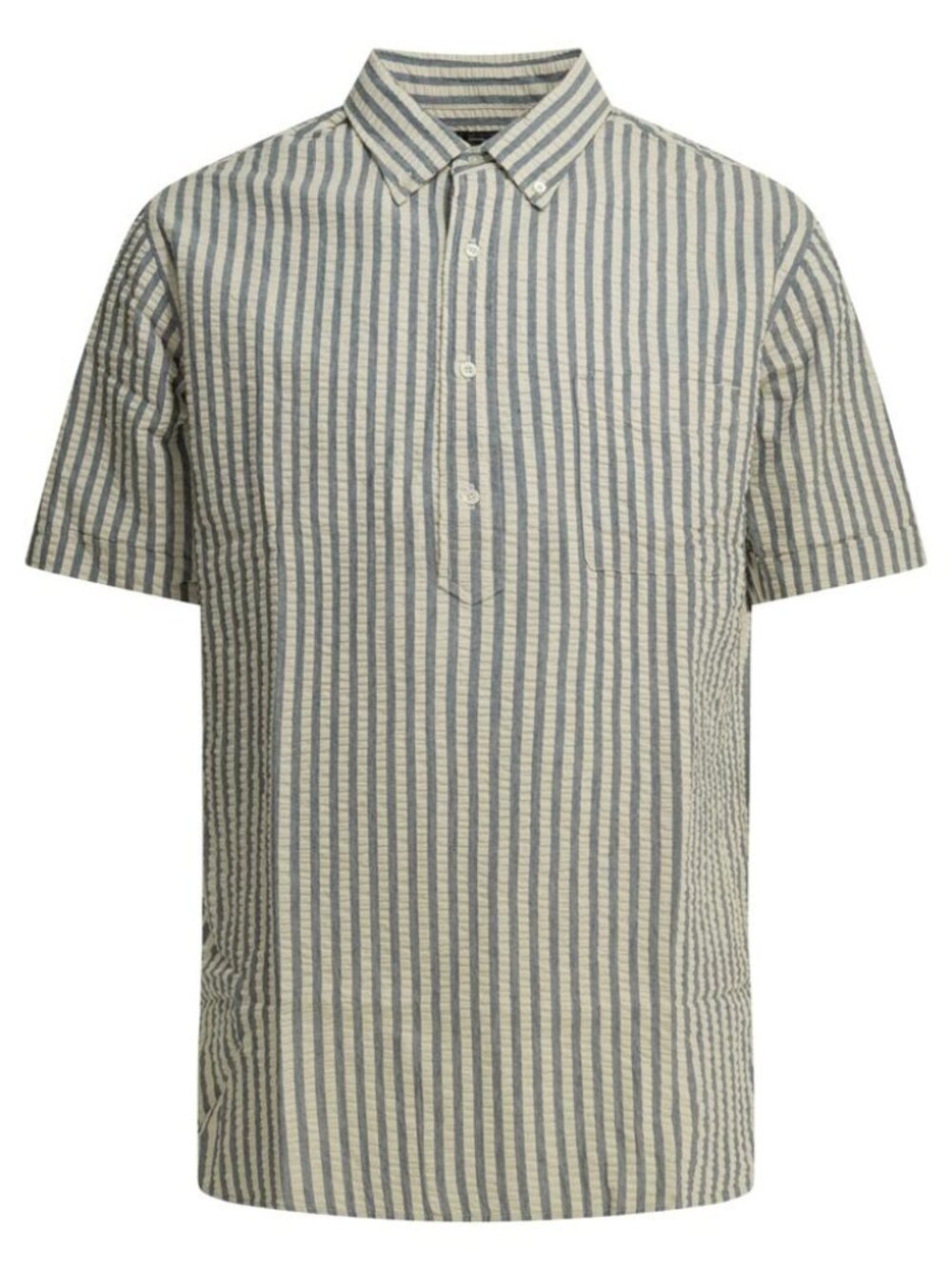 Beams Plus Casual Cotton Seersucker Shirt Tag Size XL Men